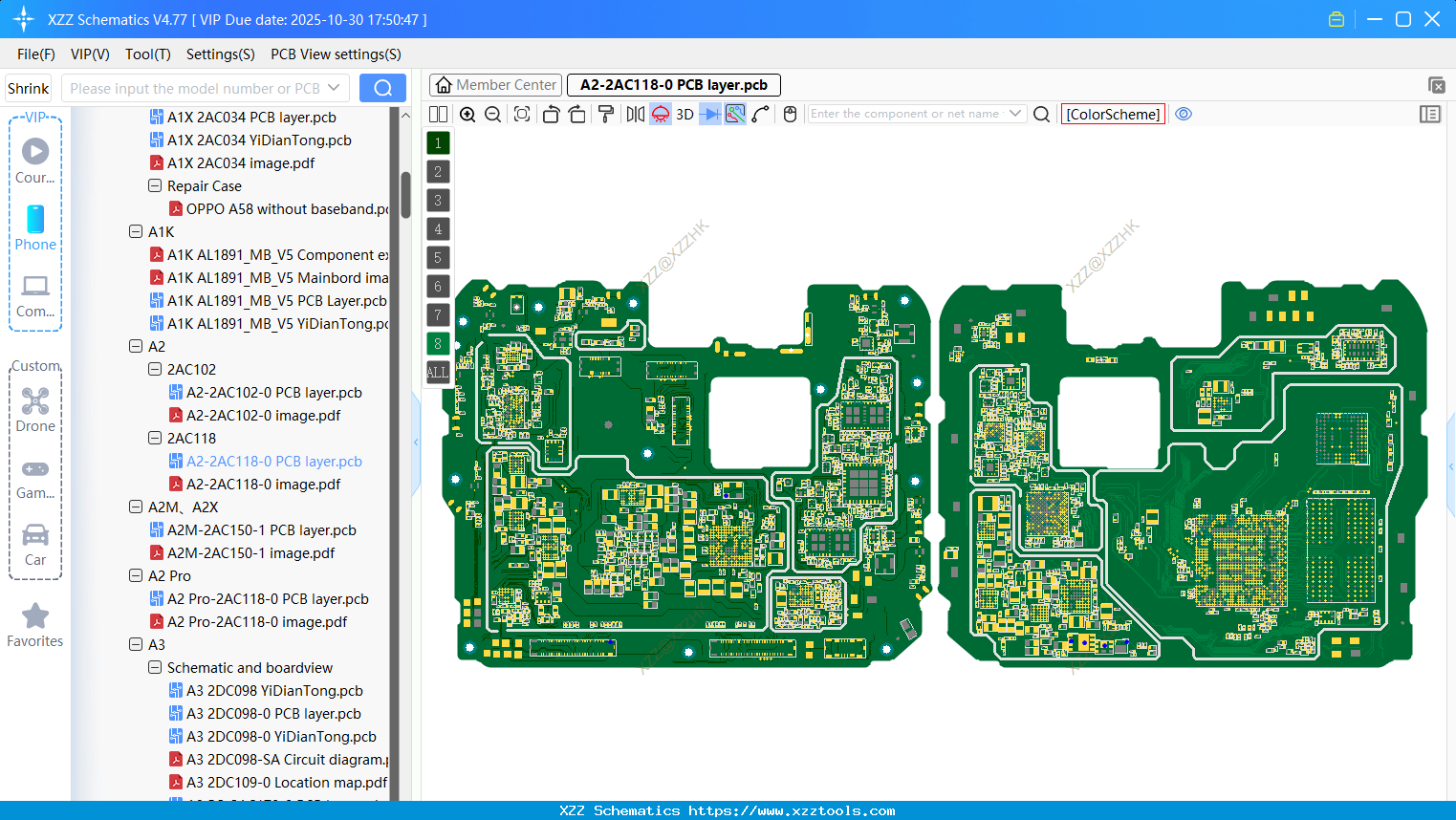 OPPO A2-2AC118-0 PCB Layer
